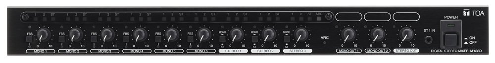 M-633D.TOA Digital Stereo Mixer