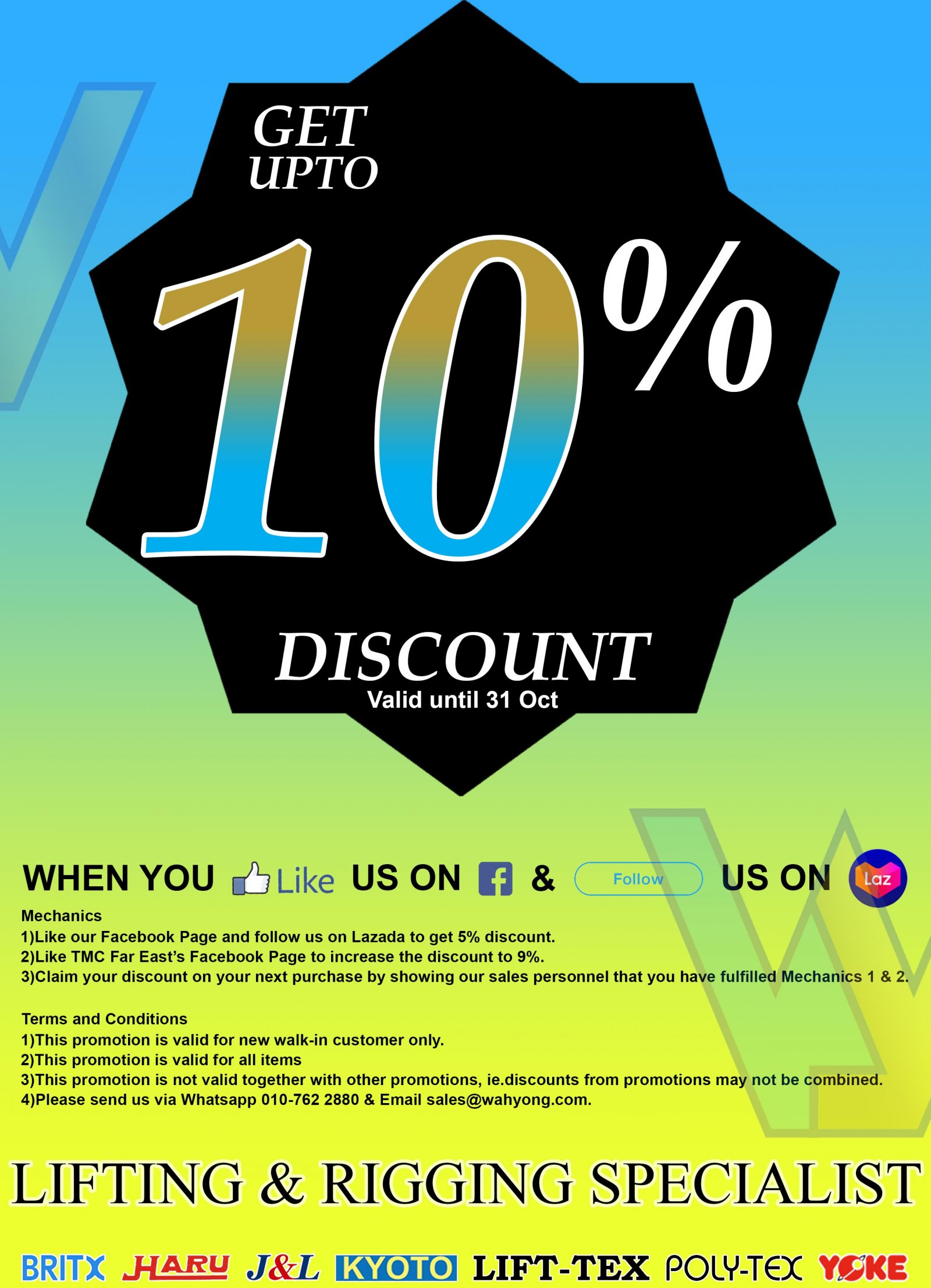 10% OFF FOR ALL ITEMS