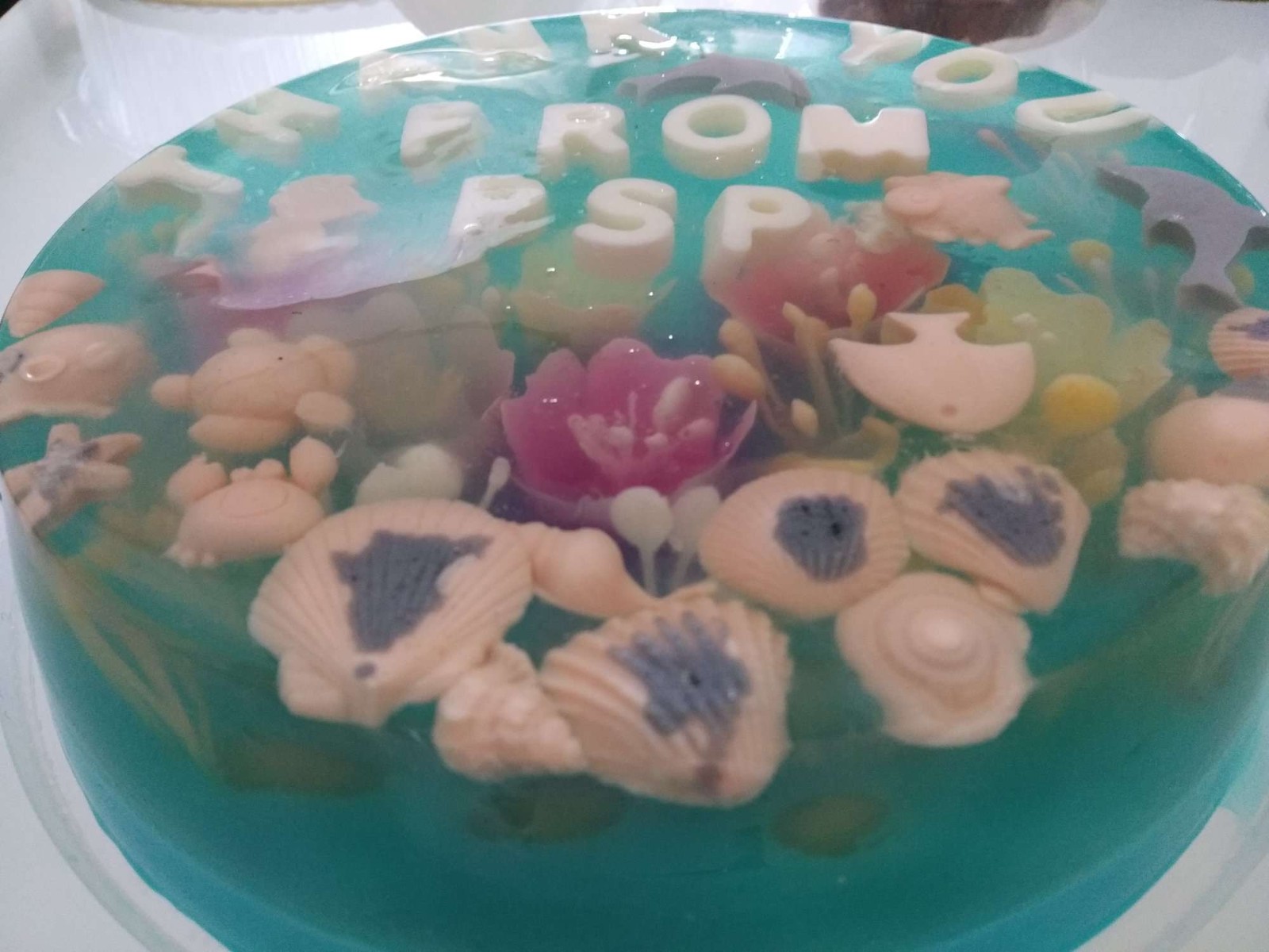 3D Jelly with underwater
