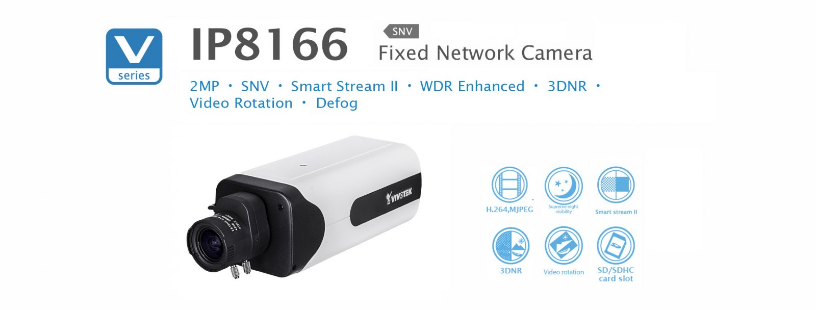 IP8166. Vivotek Fixed Network Camera
