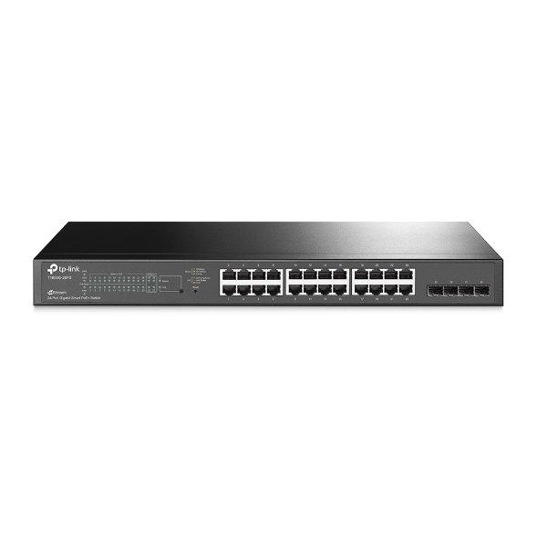 T1600G-28PS. TPlink JetStream 24-Port Gigabit Smart PoE+ Swi