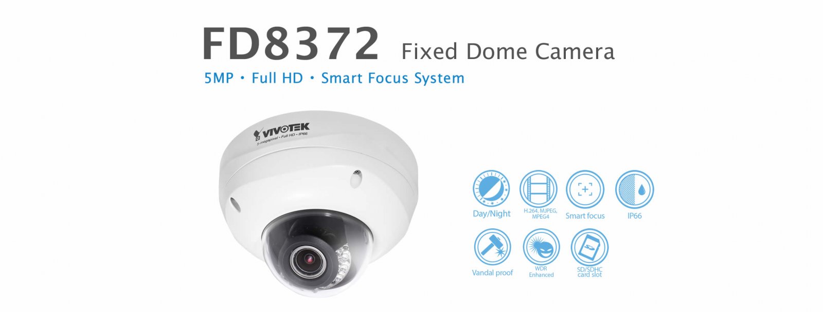 FD8372. Vivotek Fixed Dome Network Camera