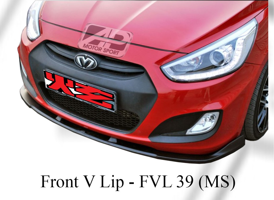 Hyundai Accent 2012 2017 Ms Style Front V Lip Hyundai Accent Johor Bahru Jb Malaysia Body Kits A Perfect Motor Sport