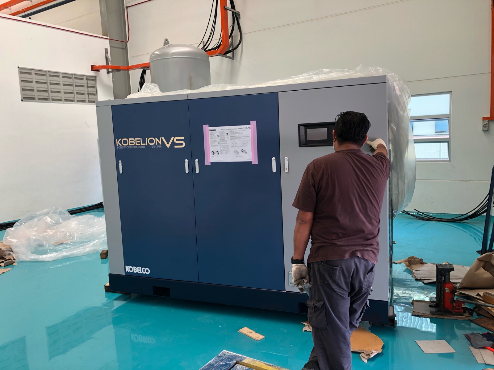 Kobelco Air Compressor VS110A New Installation 