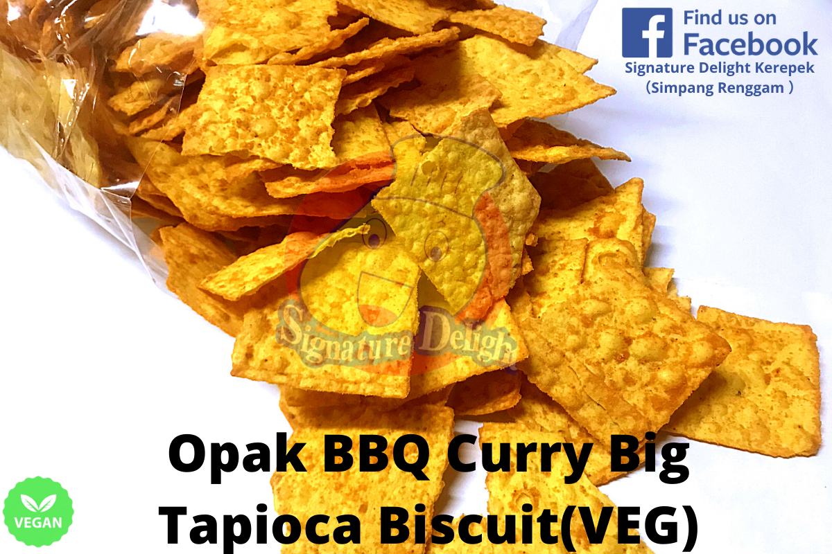 Opak BBQ Curry Big Tapioca Biscuit(Veg)