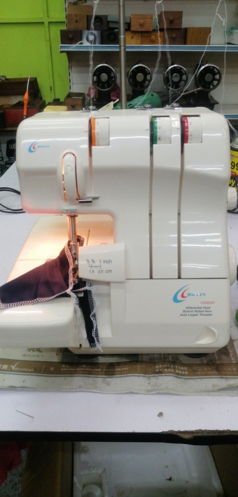 Boyin Portable Overlock Sewing machine 