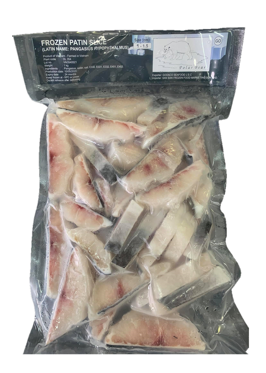 PATIN SLICE 1KG ** 10kg/ctn