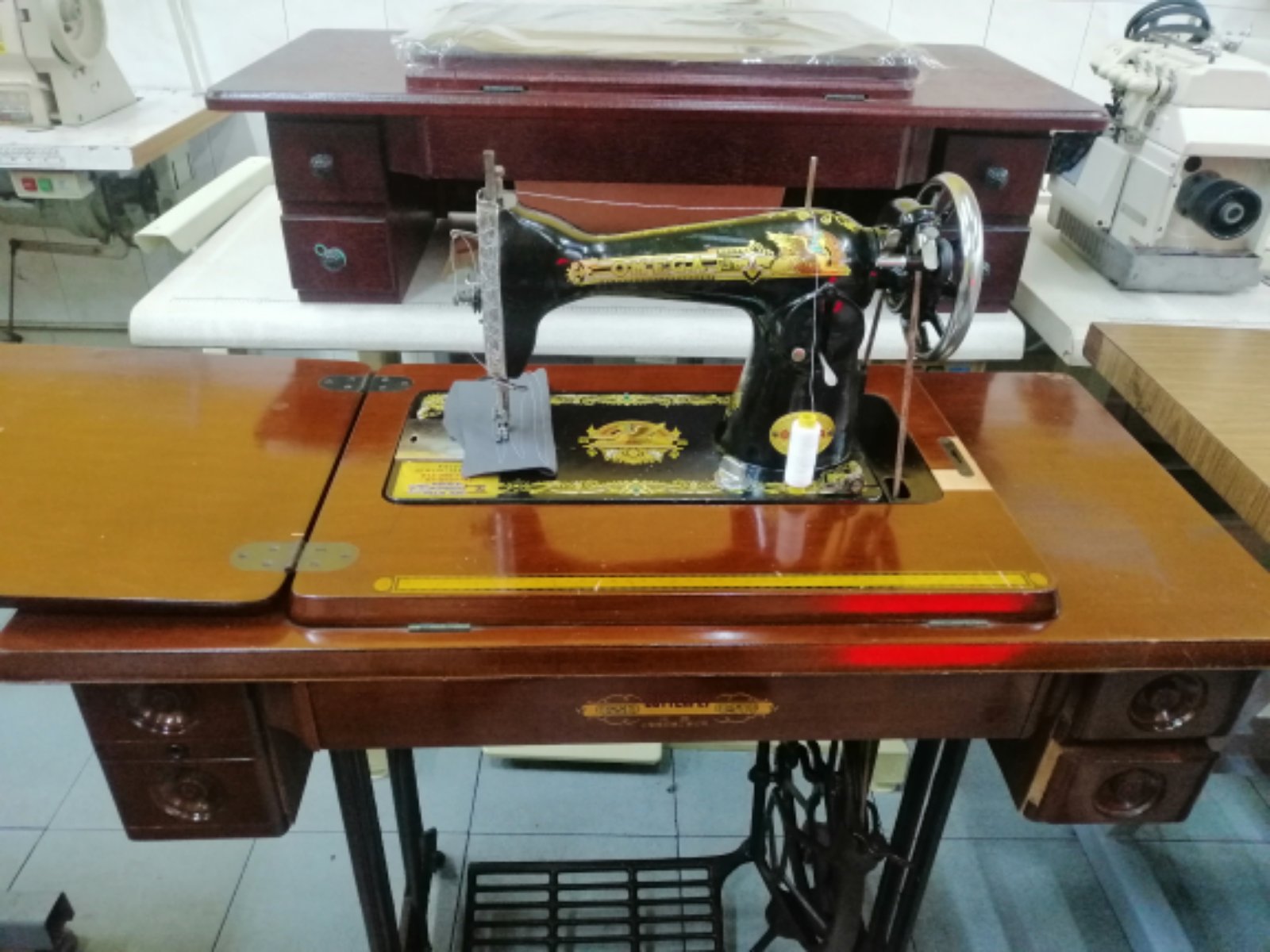 Omega Ha Antique Sewing Machine 