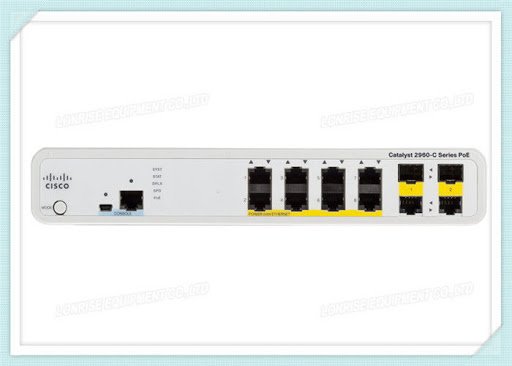 WS-C2960C-8PC-L. Cisco Catalyst 2960C Switch 8 FE PoE, 2 x D