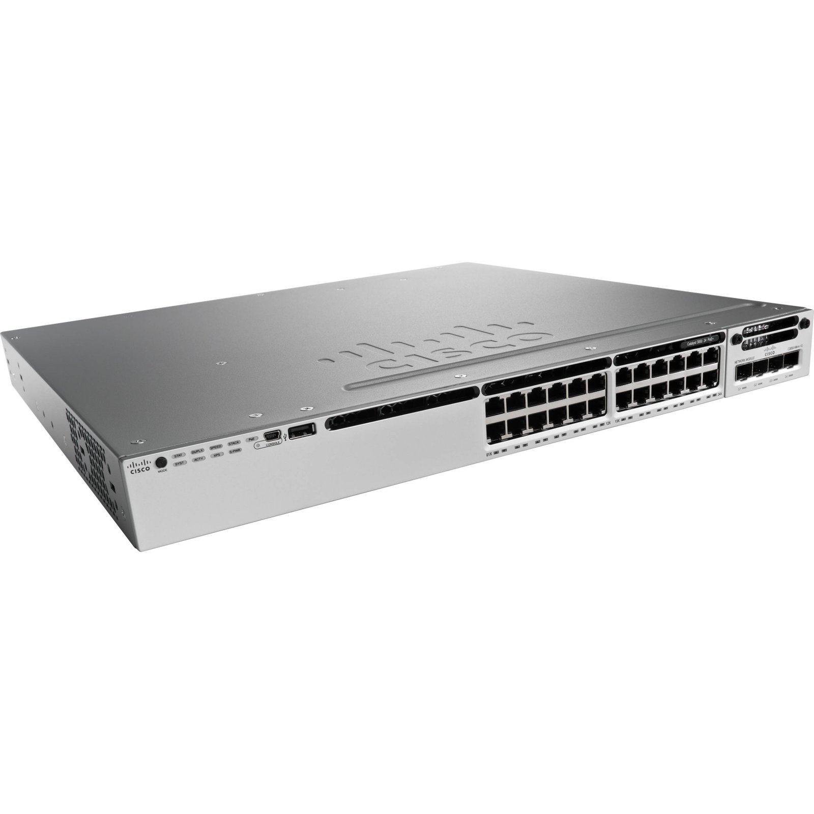 WS-C3850-24P-S. Cisco Catalyst 3850 24 Port PoE IP Base. #AS