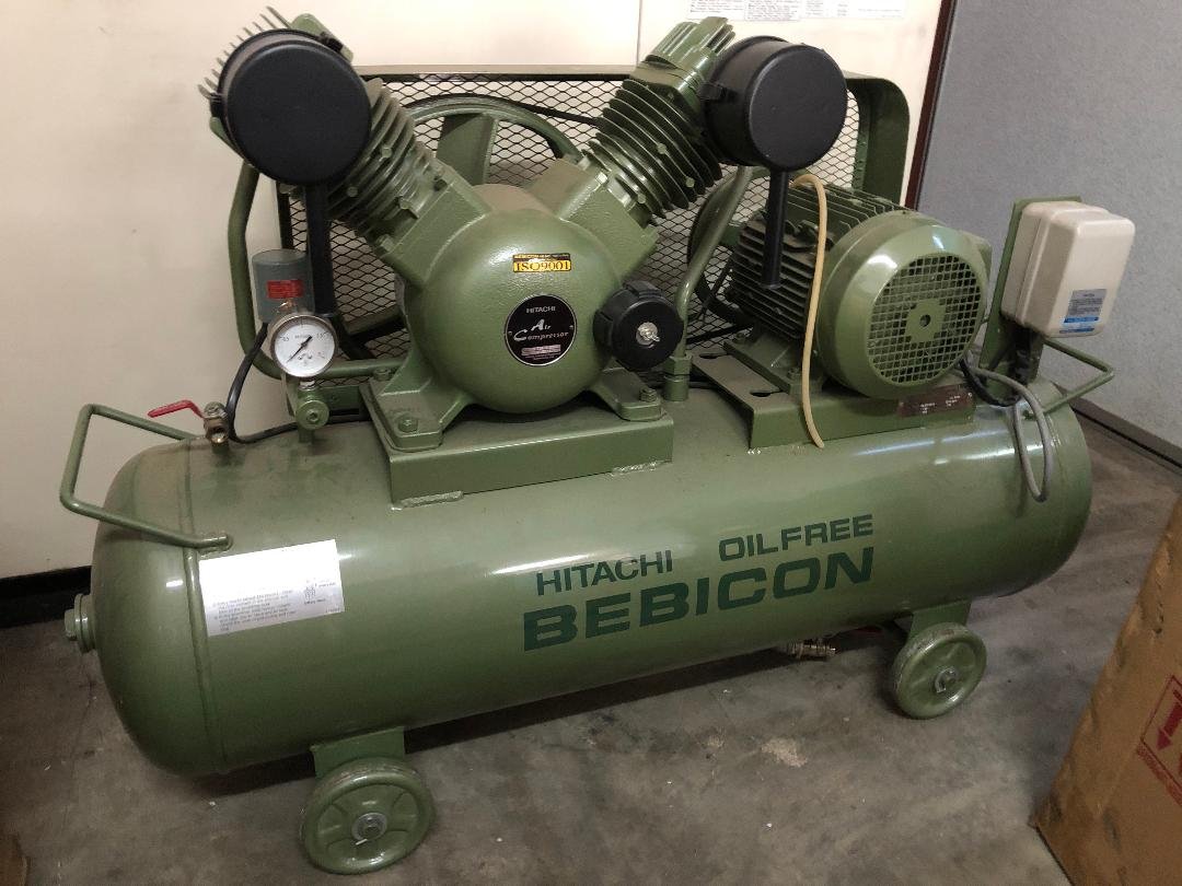 Rental 5 HP Hitachi Oil Free Air Compressor 3.7OP-9.5G5A