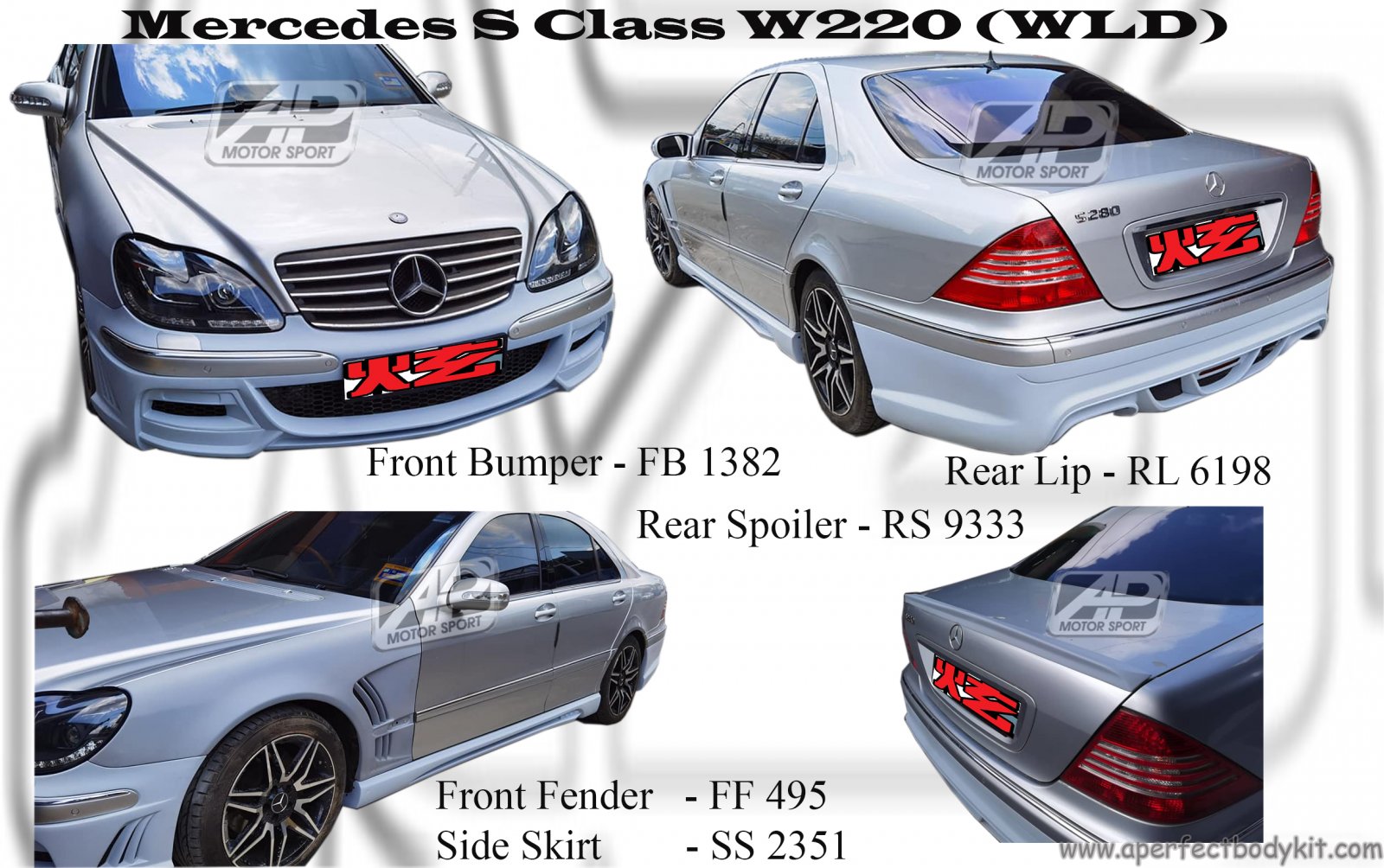 Mercedes S Class W220 WLD Bumperkits 