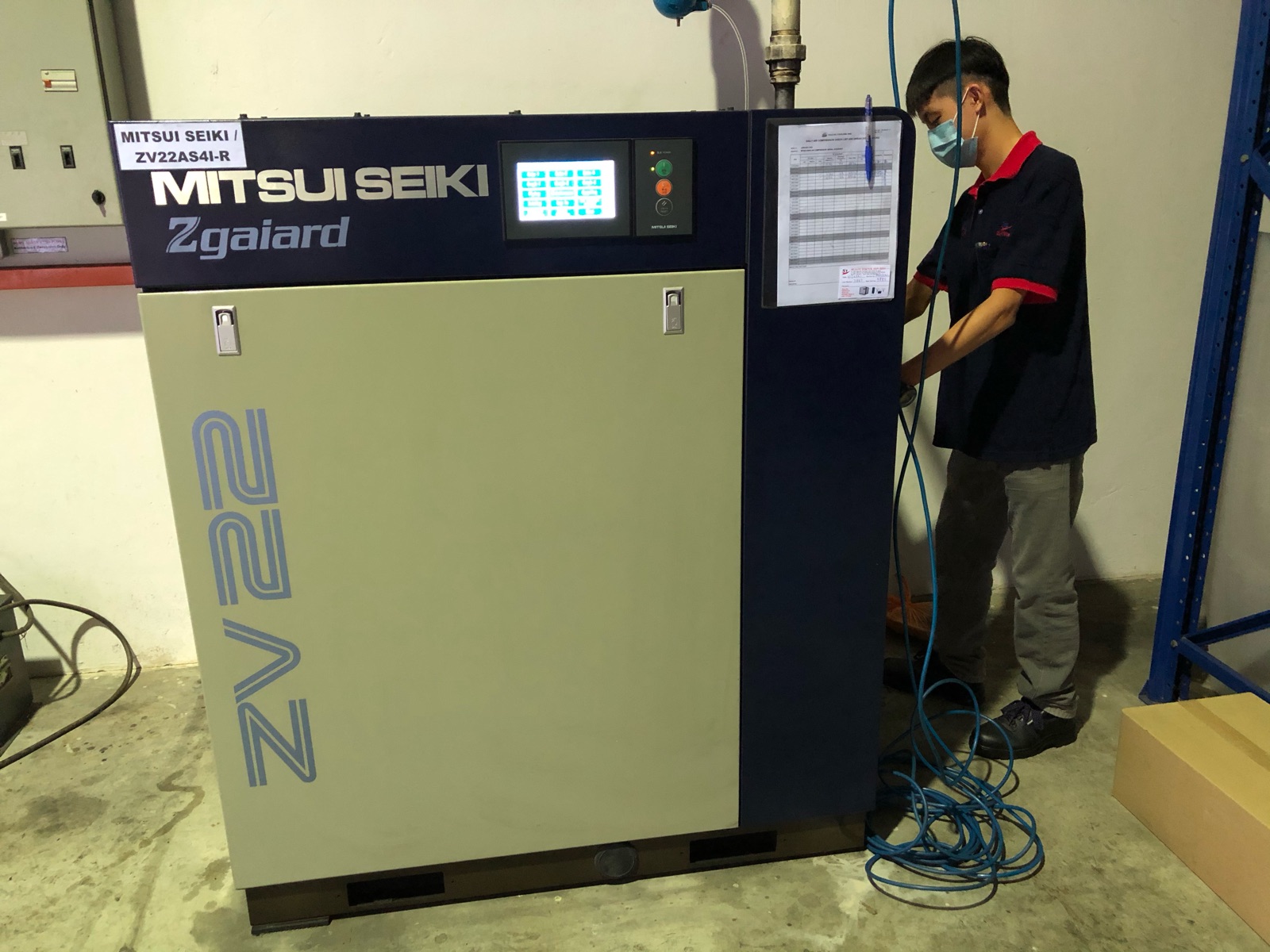 Mitsui Seiki Inverter Type Air Compressor ZV22 