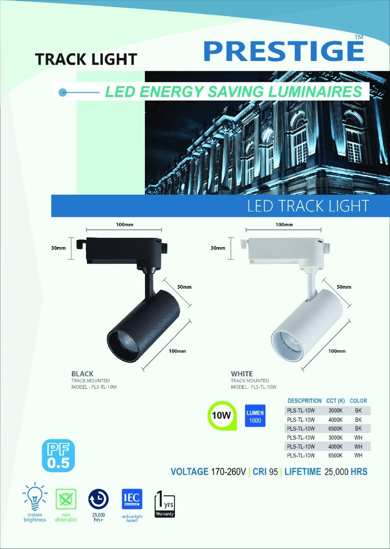 LED Tracklights (Built In Bulbs)