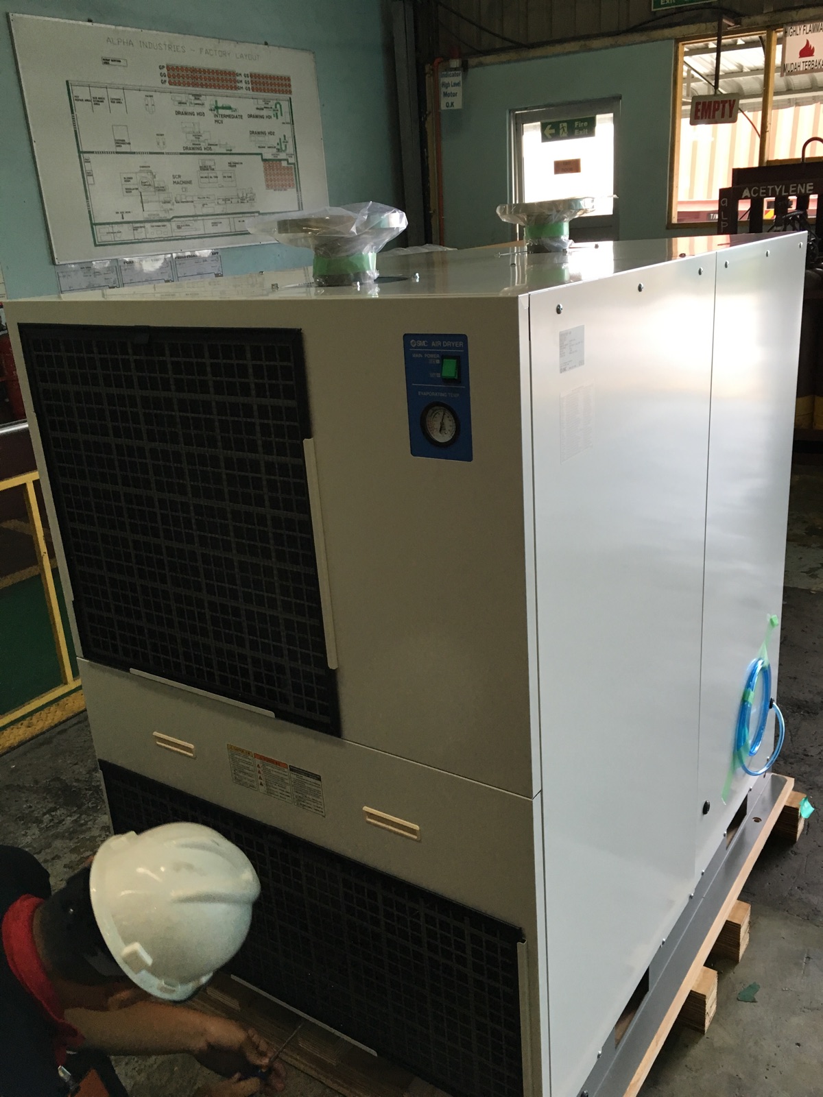 Installation SMC Air Dryer IDFA150F-40 