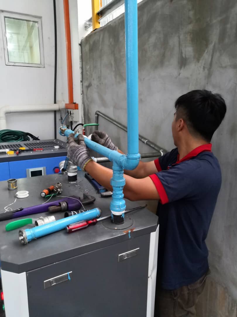 Air Dryer Piping Installation Works