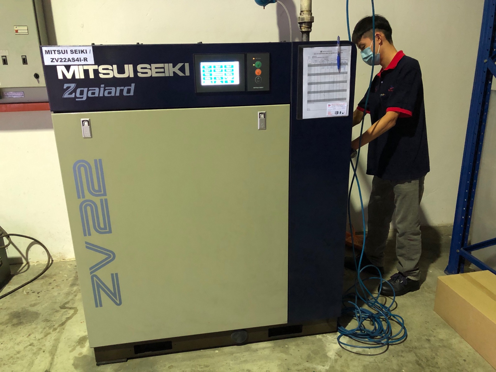 Service Mitsui Seiki Air Compressor ZV22AS4i-R 