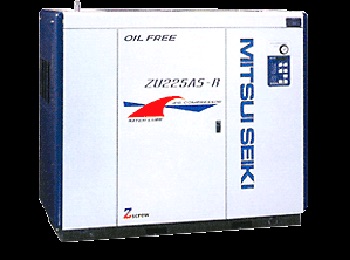 Mitsui Seiki Oil Free Air Compressor ZU225AS-R 