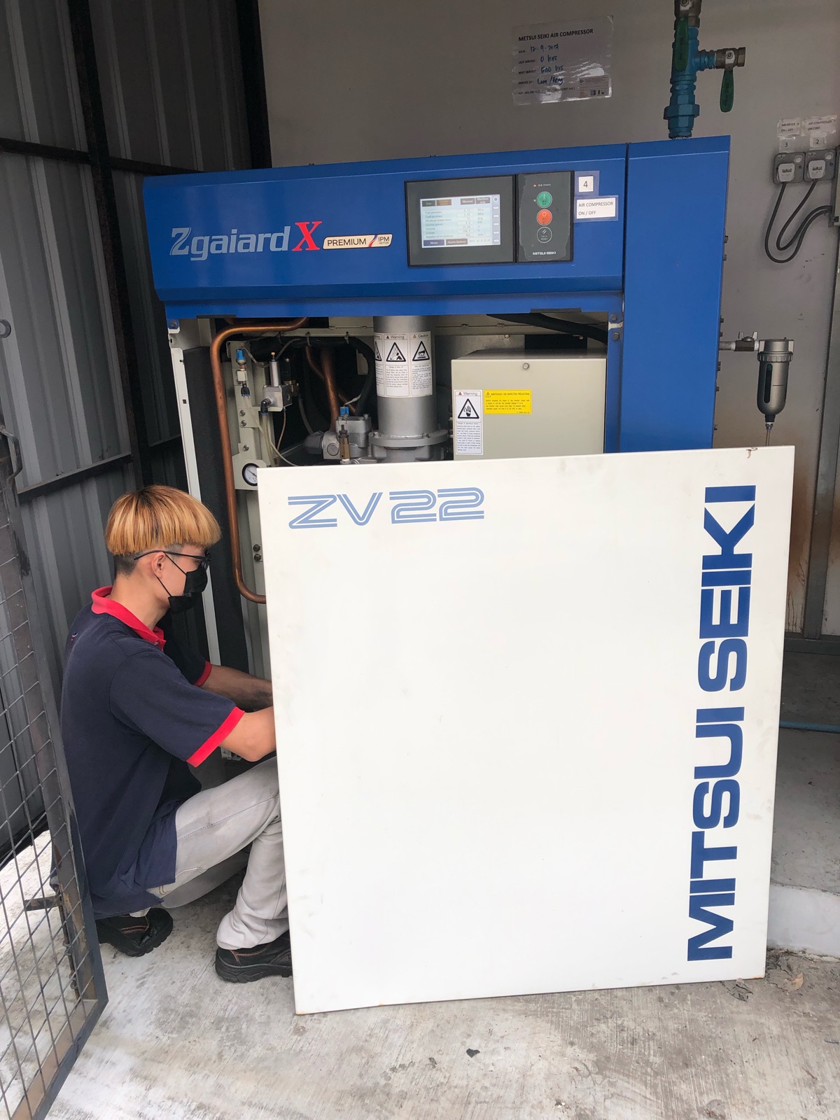 Service Mitsui Seiki Air Compressor ZV22 