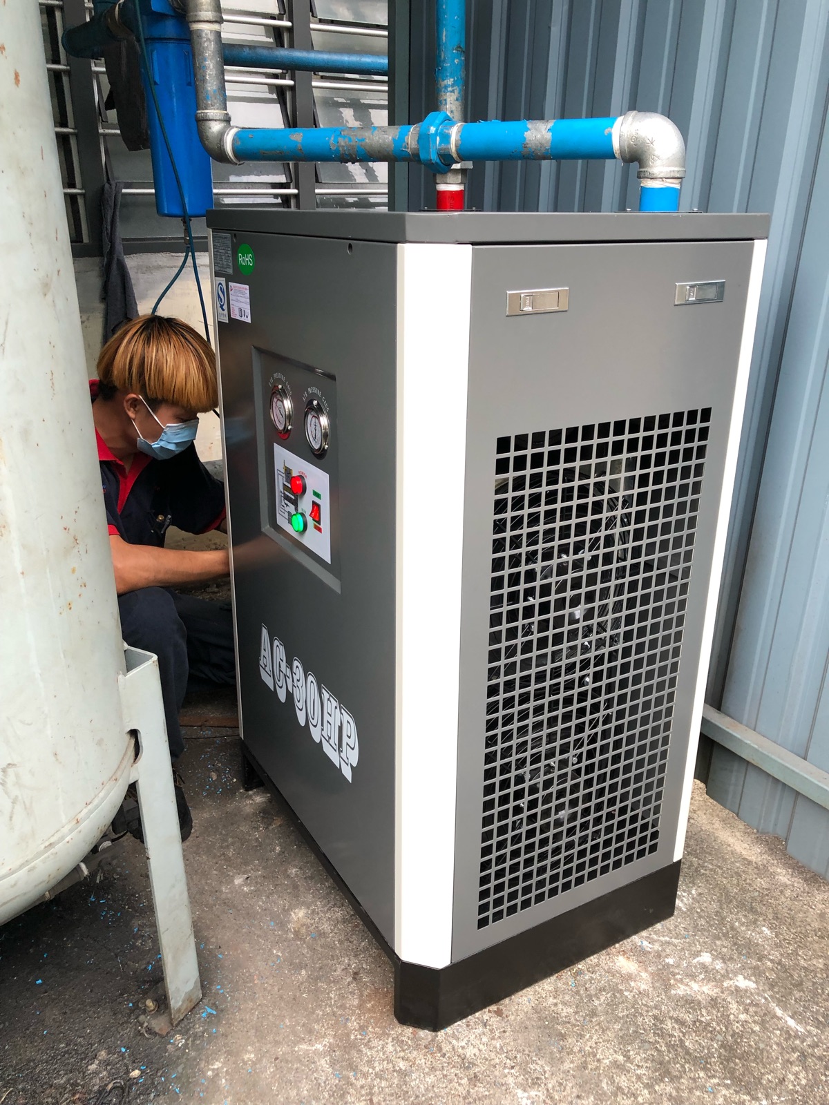 Testing & Commissioning Air Dryer AC-30HP 