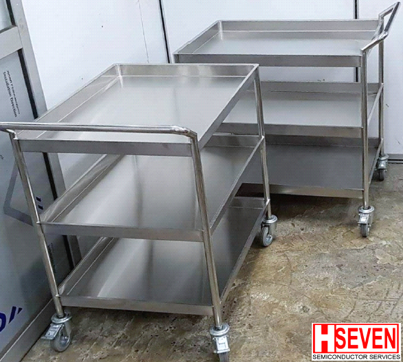 SST 304 3 Layers Trolley