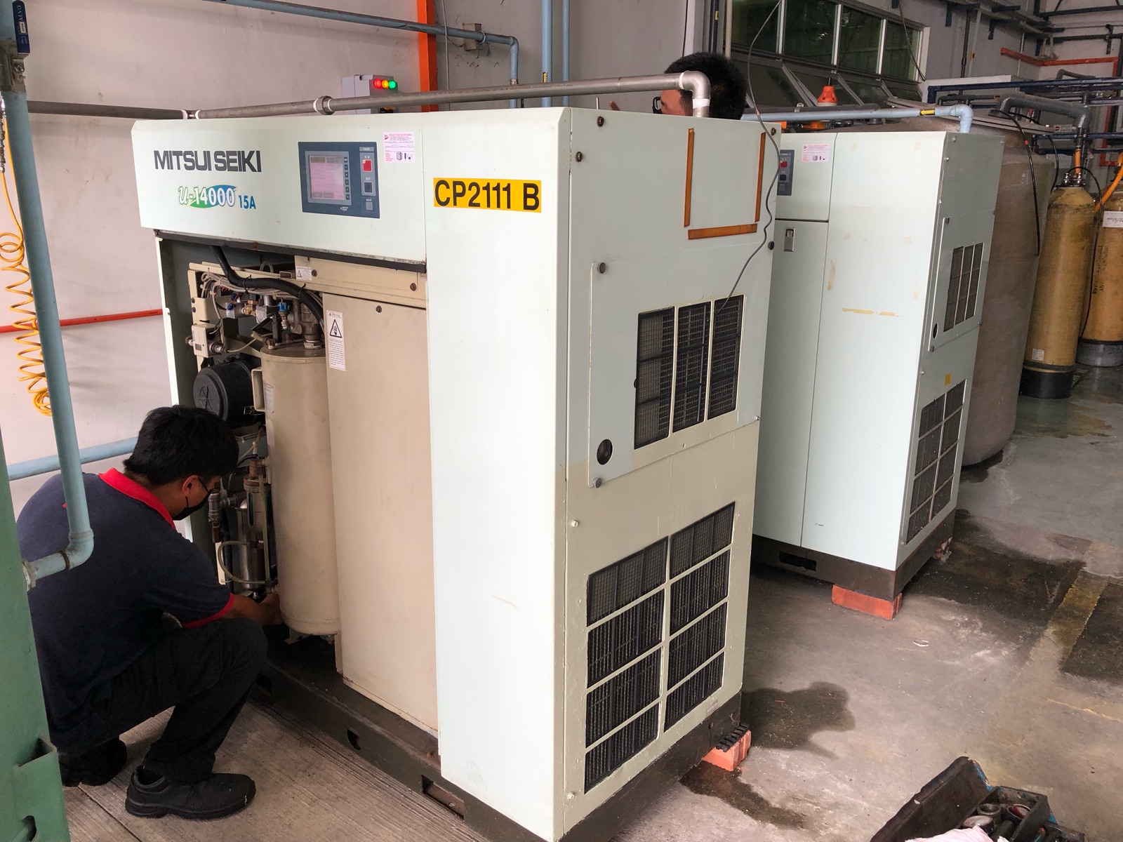 Testing & Commissioning Mitsui Seiki Air Compressor 