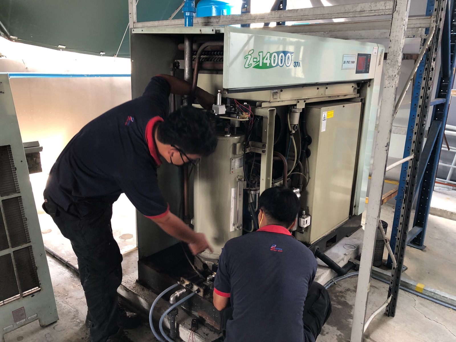 Checking & Troubleshooting Mitsui Seiki Air Compressor 