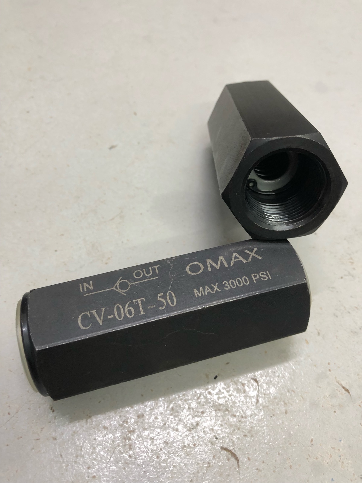 50 Bar OMAX Carbon Steel Check Valve 