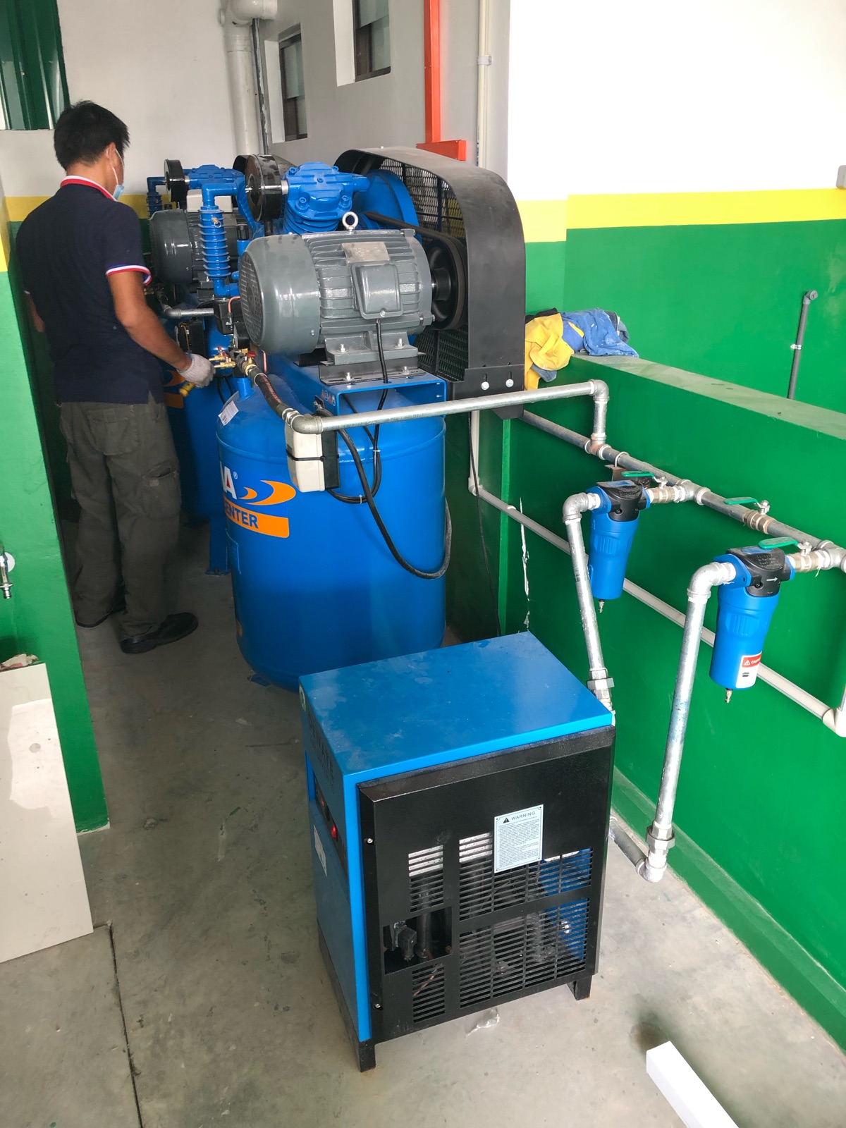 Puma Air Compressor Installation Works 