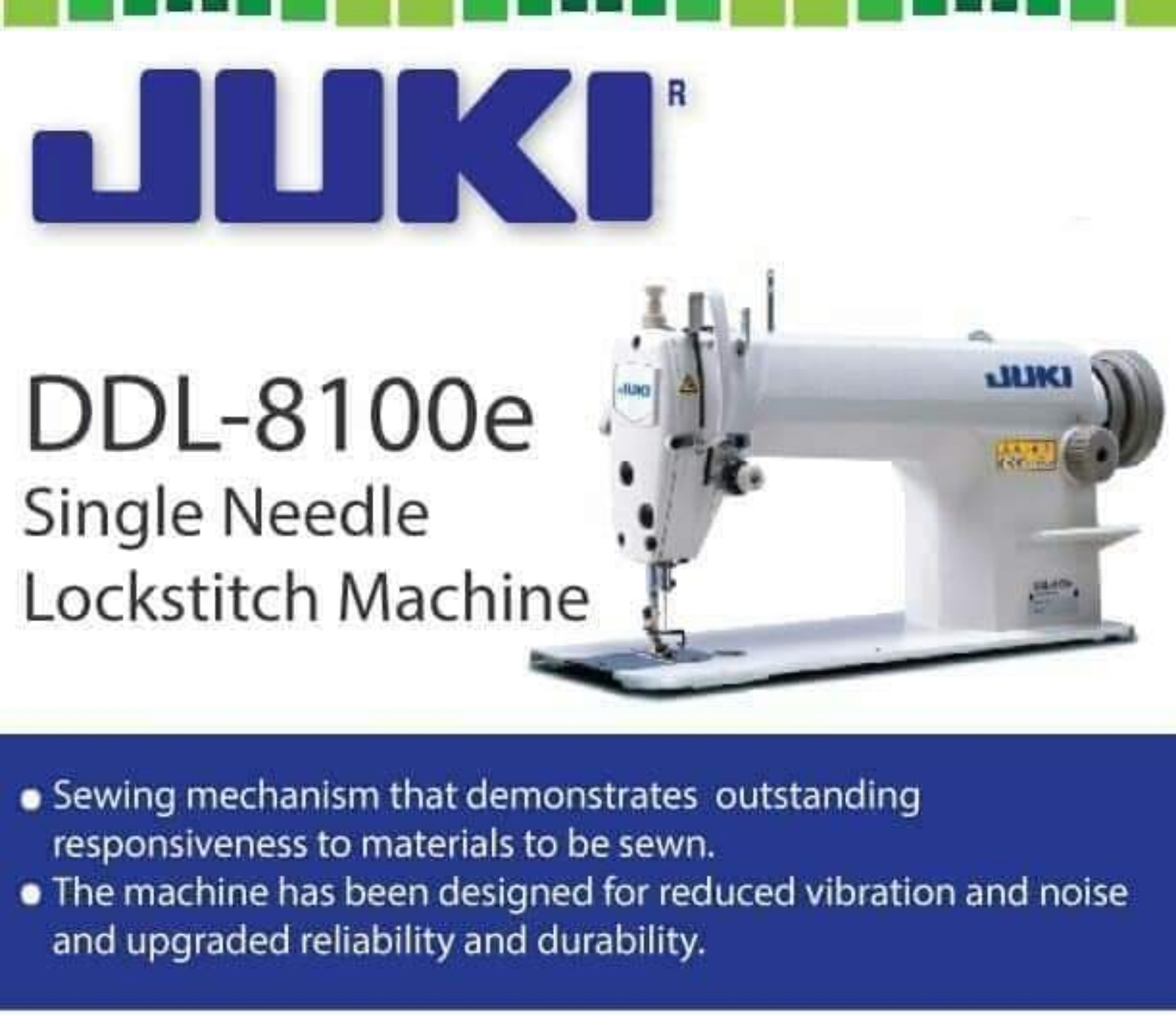 NEW INDUSTRIAL JUKI HI SPEED LOCKSTITCH DIRECT DRIVER MOTOR SEWING MACHINE 