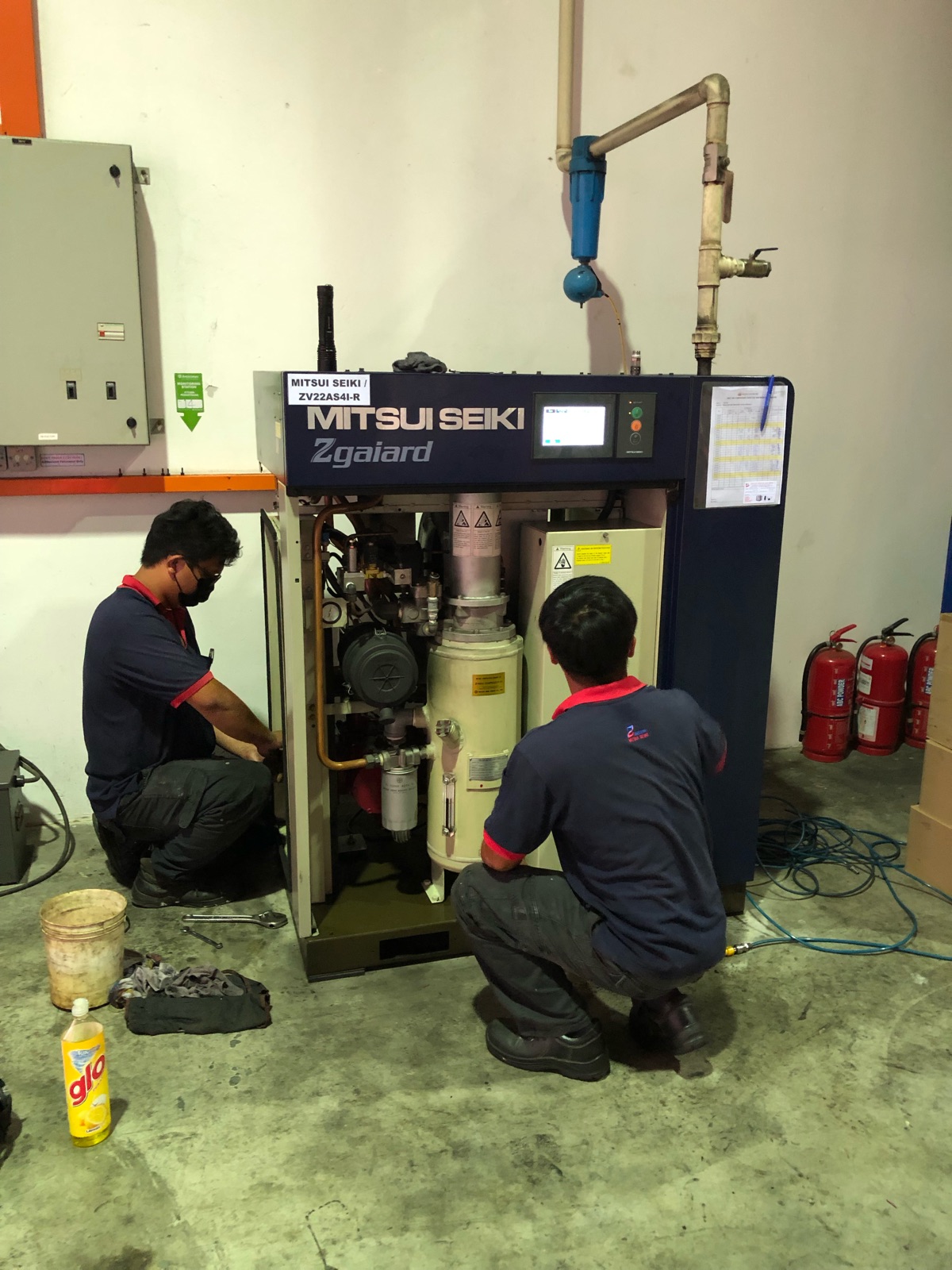 Service & Repair Mitsui Seiki Inverter Type Air Compressor ZV22AS4i-R