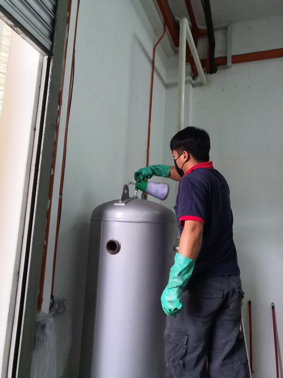 Chemical Cleaning Air Receiver Tank 