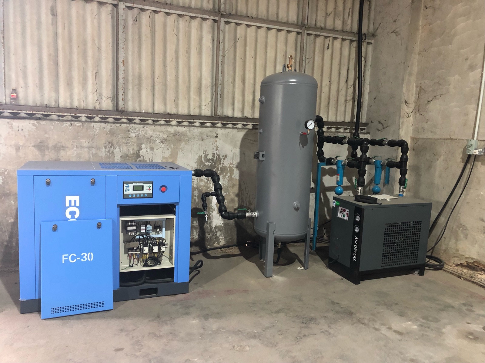 30 HP ECOAIRE Screw Compressed Dryer Air System 