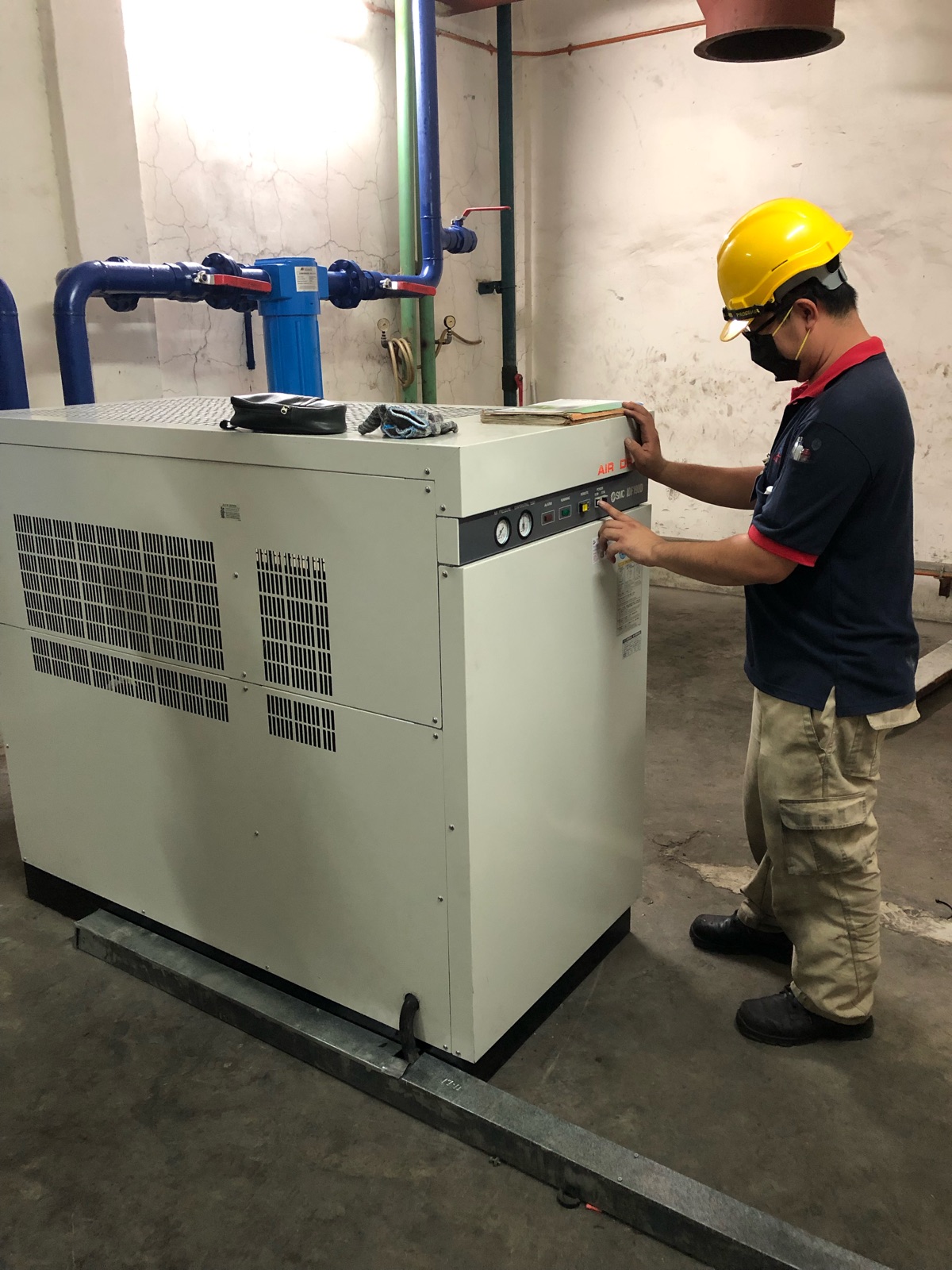 Testing & Commissioning SMC Air Dryer IDF190D-9-415V