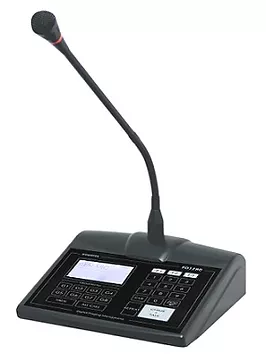 PD1280.AMPERES Soft Touch Paging Microphone with LCD