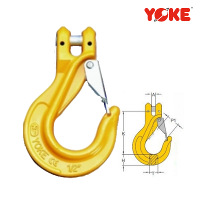 G80 Clevis Sling Hook With Latch Code "YM"