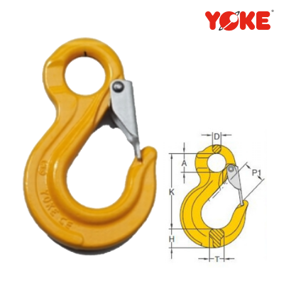 G80 Eye Sling Hook With Latch Code "YP"