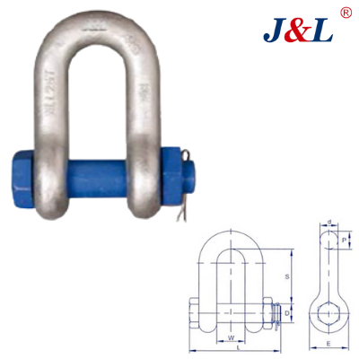 D Shackle With Bolt Pin Grade S6 Shackle (G2150 DX)