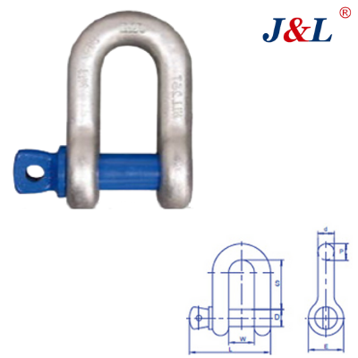 D Shackle With Screw Pin Grade S6 Shackle (G210 DW)
