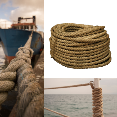 Manila Rope 3-Strand, Medium Lay, Grade 3