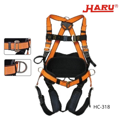 Deluxe Safety Harness HC-318 - Side D Ring And Relax Waist Belt