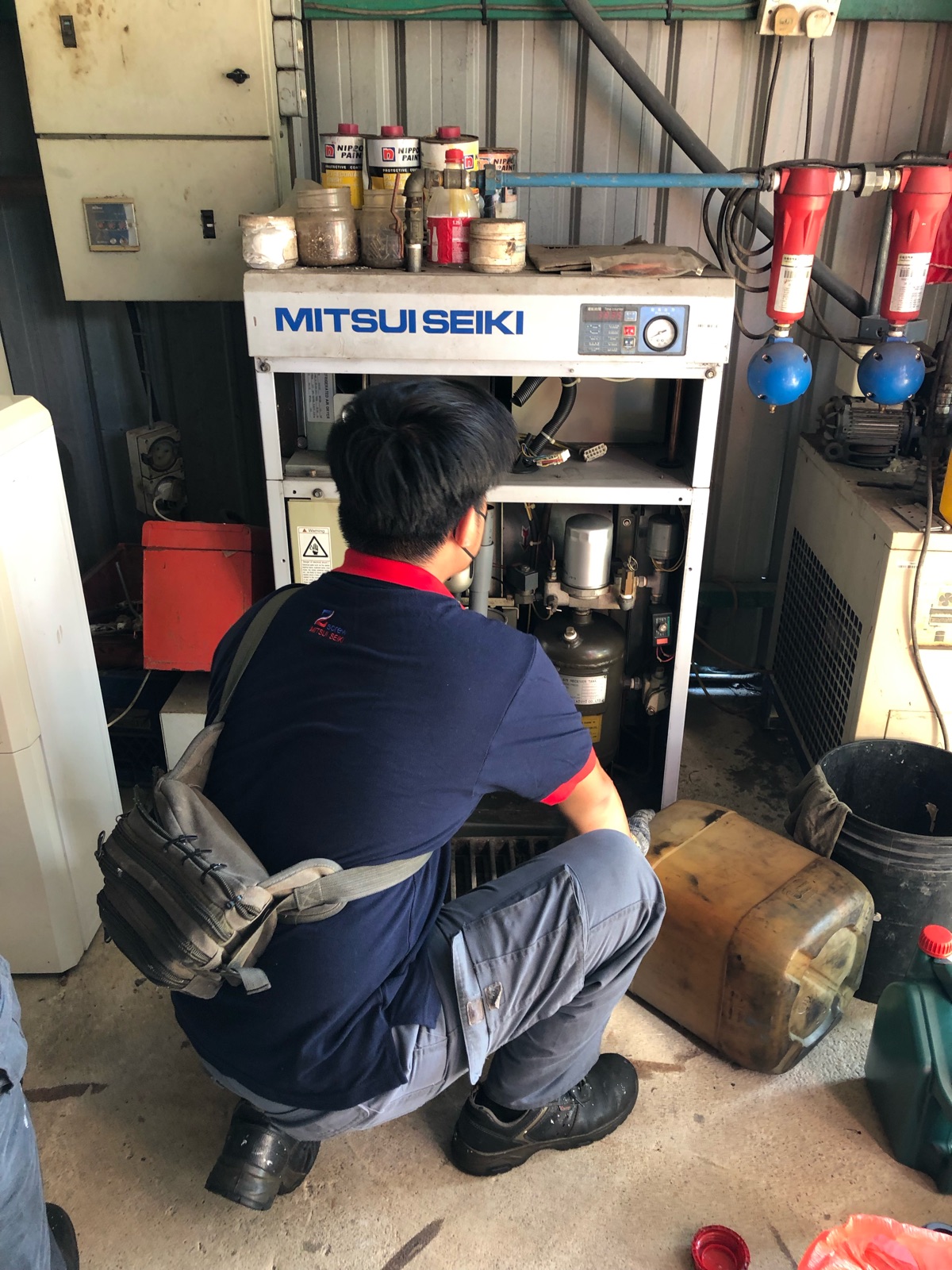 Service Mitsui Seiki Scroll Type Air Compressor 