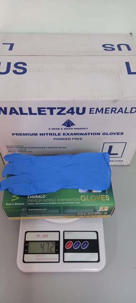 9" Powder Free Nitrile Glove