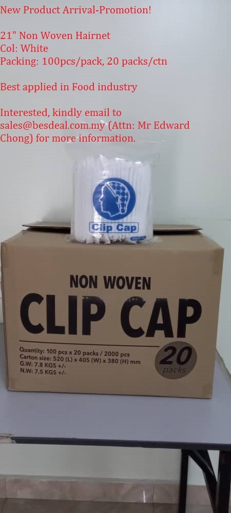 21 Non Woven Disposable Hairnet