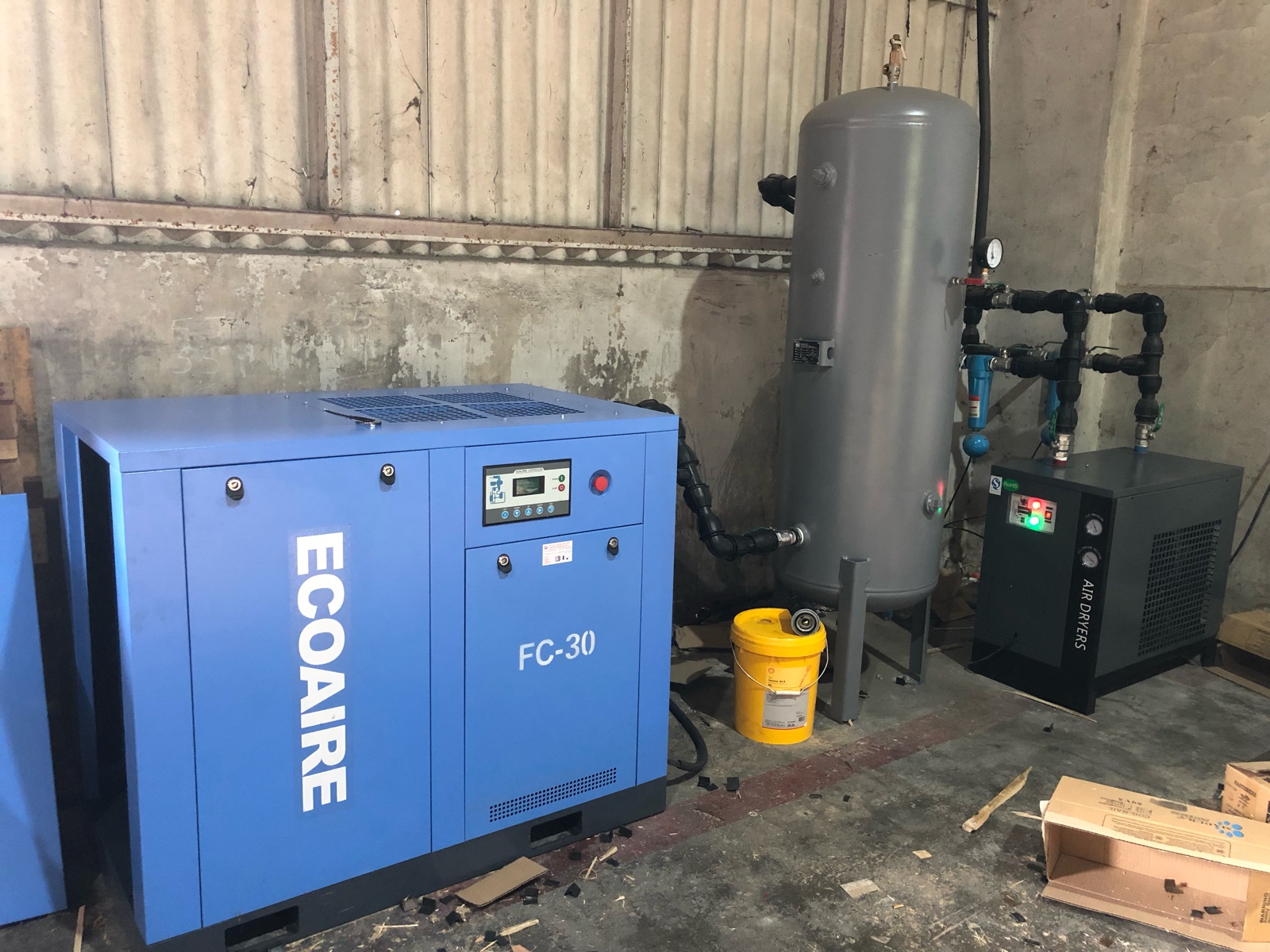 30 HP ECOAIRE Compressed Dry Air System 