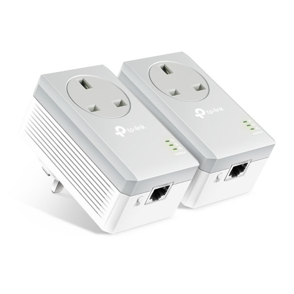 TL-PA4010P KIT.TP-Link AV600 Passthrough Powerline Starter K