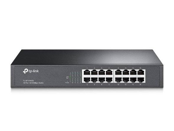 TL-SF1016DS.TP-Link 16-Port 10/100Mbps Desktop/Rackmount Swi