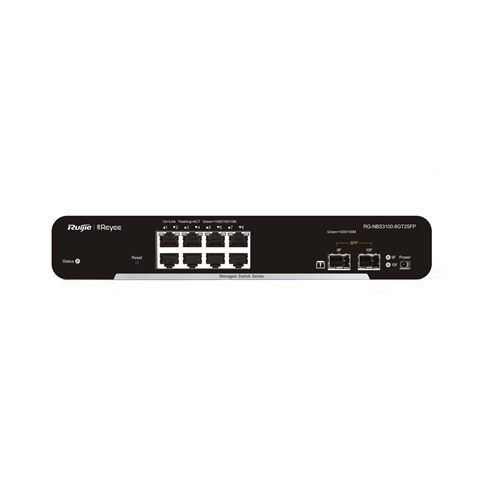 RG-NBS3100-8GT2SFP.RUIJIE 10-Port Gigabit Layer 2 Cloud Mana