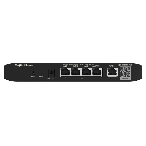 RG-EG105G-P V2.RUIJIE 5 Ports Cloud Managed PoE Router