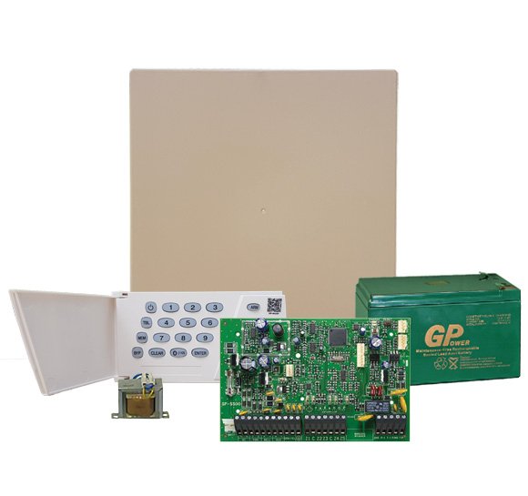 SP4000.PARADOX 4+1 Zone Alarm Control Panel Set